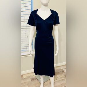 Mixfeer SZ- L Elegant Navy Blue Dress